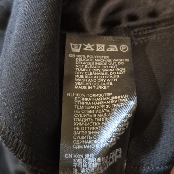 REISS Aleah Wide Leg Trousers Women Size US 12 Black Pants Pockets Sophisticated - Picture 9 of 12